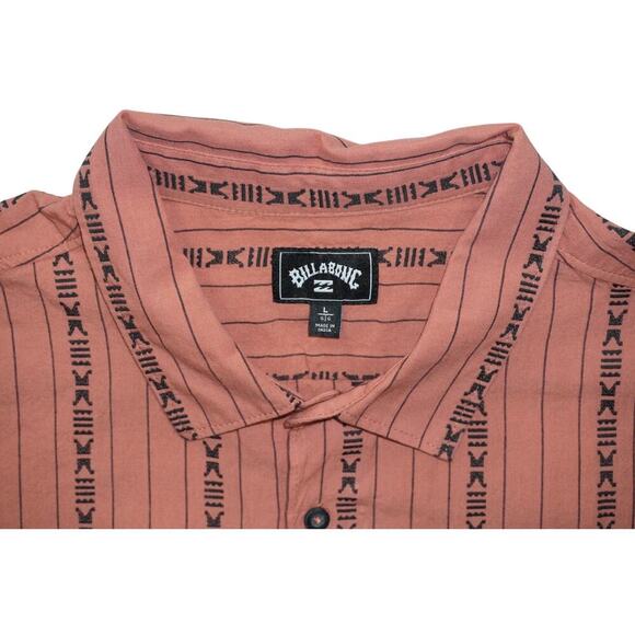 Billabong Men’s Short Sleeve Button-Up Shirt – Size L - Picture 5 of 5